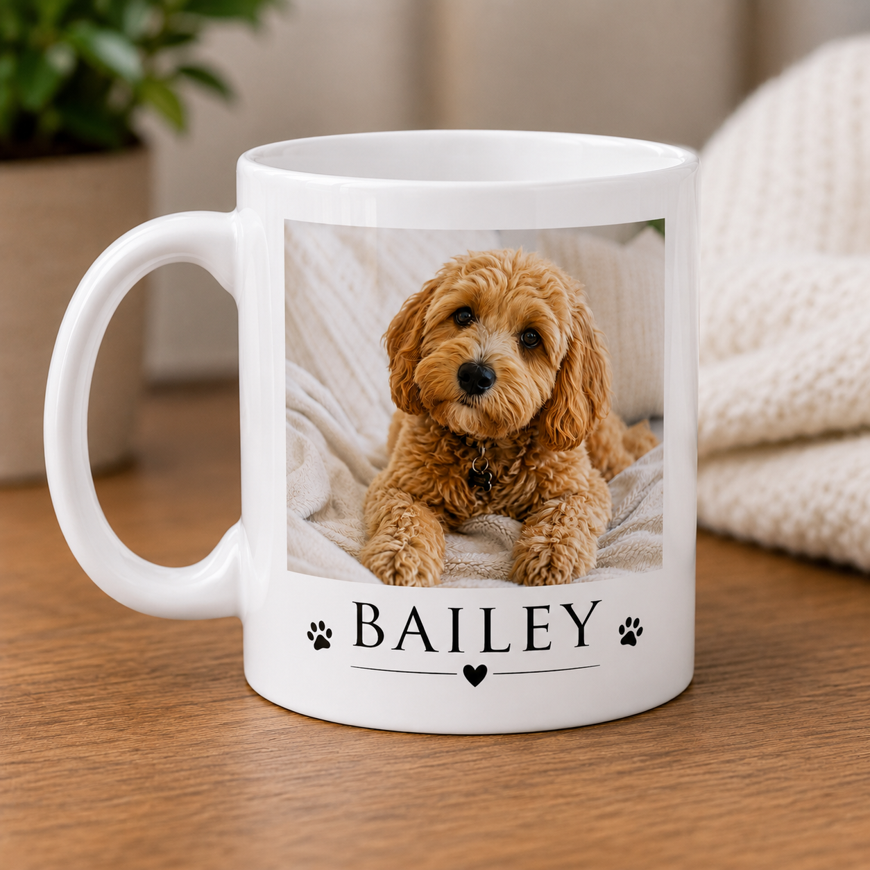Personalised pet photo and text mug – the ultimate gift for pet parents