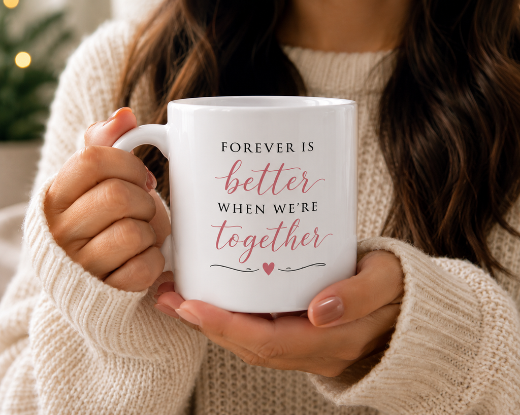 Put your favorite quote, inside joke, or name on a mug